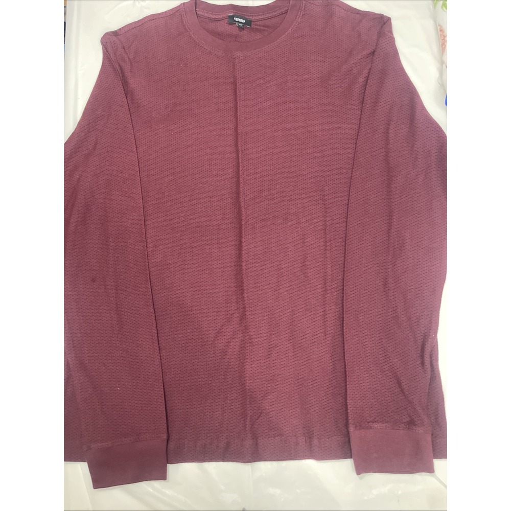 Express Men's Medium Long Sleeve Pullover Shirt Crew Neck NWOT